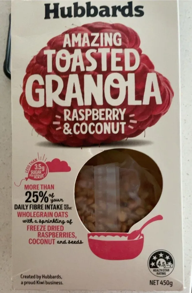 Toasted Granola Raspberry & Coconut