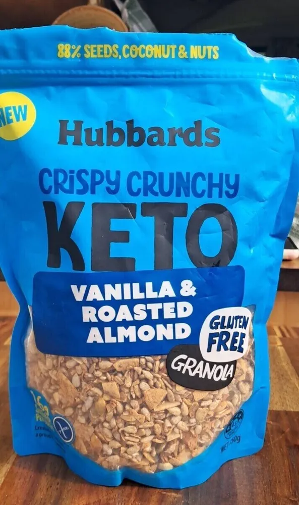 CRISPY CRUNCHY KETO VANILLA & ROASTED ALMOND GRANOLA
