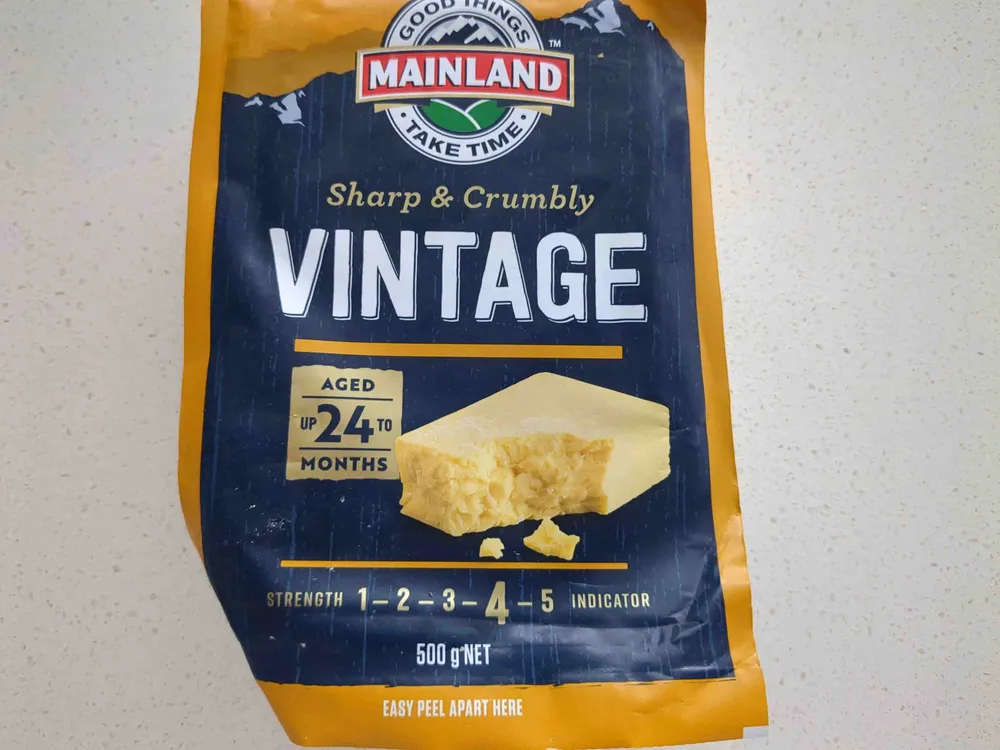 Vintage cheddar cheese