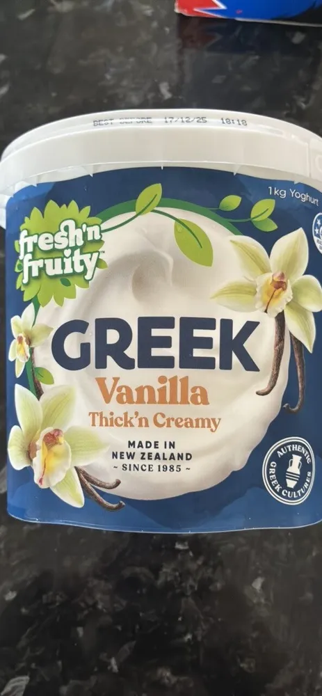 Greek Vanilla Thick'n Creamy