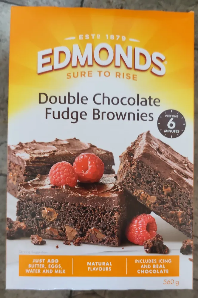 Double chocolate fudge brownies