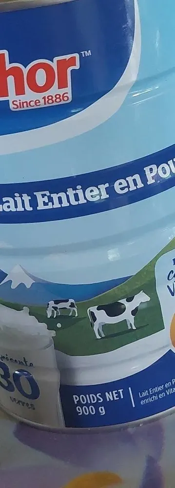 Lait entier en poudre