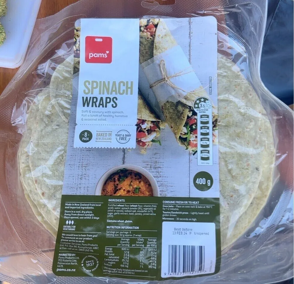 Spinach wraps