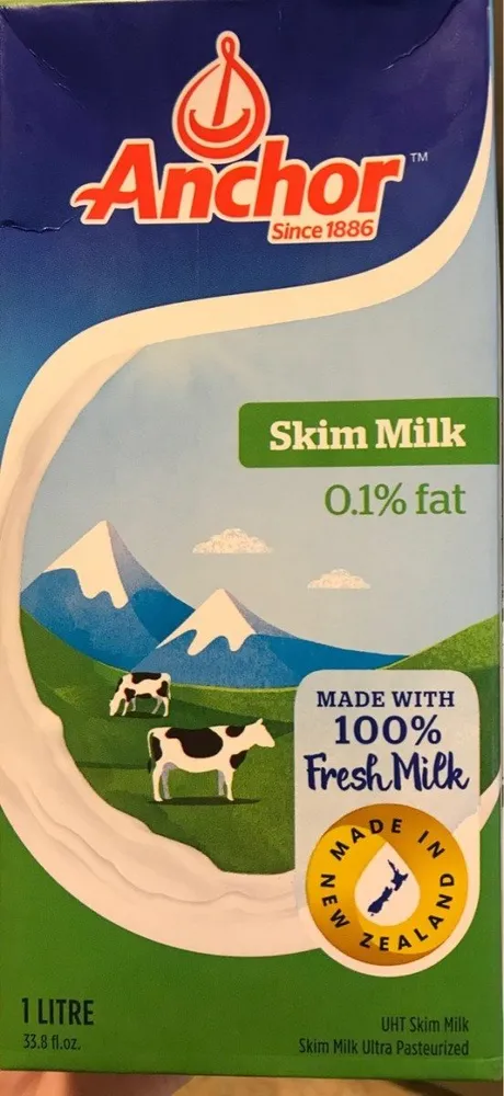 Anchor skim milk lait