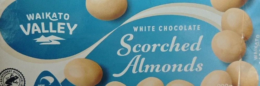 scorched almond white chocolate