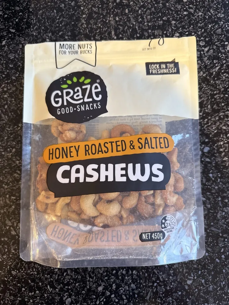 Honey Roasted & Salted Cashews