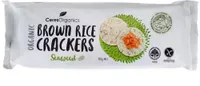 organic SEAWEED brown rice crackers