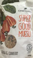 Ceres Organics Super Good Muesli Cashew & Cranberry