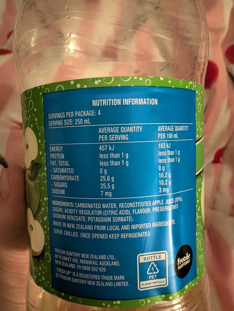 Fresh Up Big Fizz Crisp Apple 1L