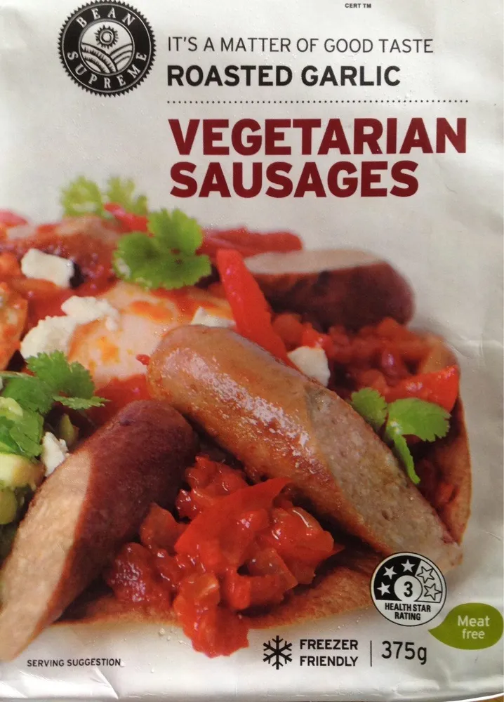 Vegetarian Sausages Roasted Garlic