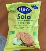 Solo tortitas arroz manzana y canela