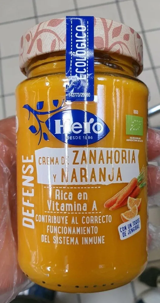 Crema de zanahoria y Naranja