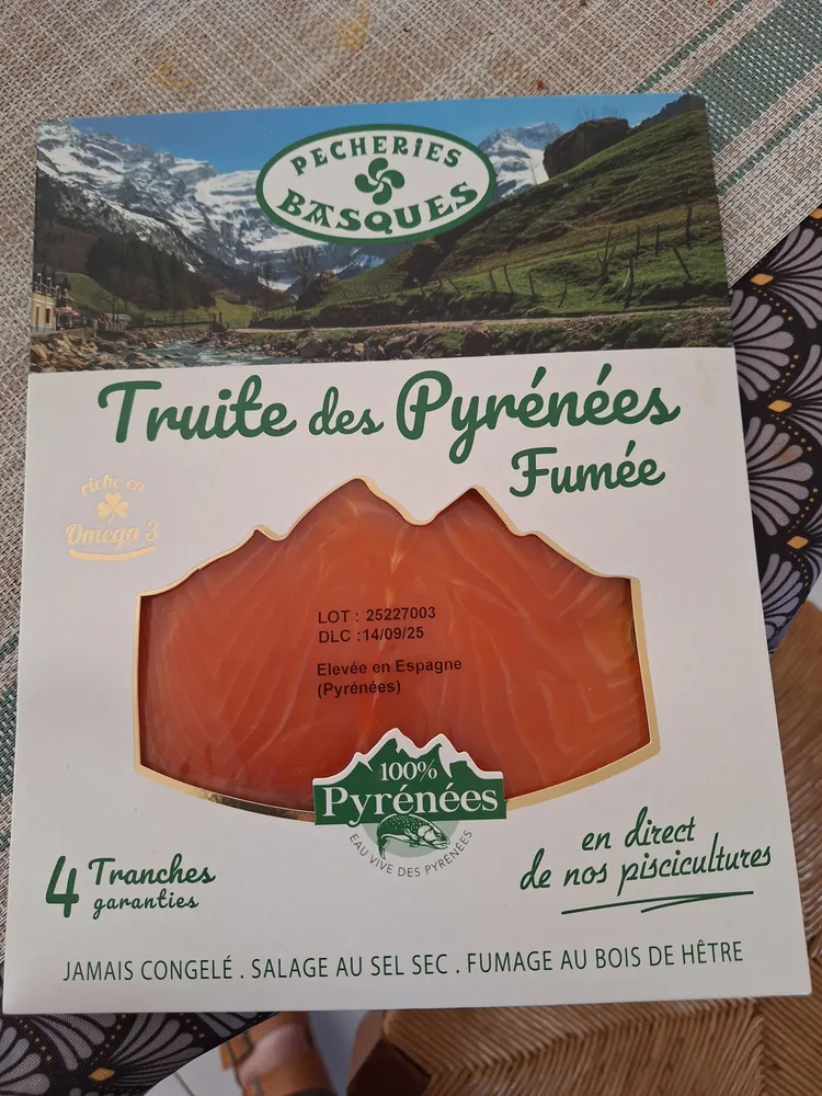 Truite des Pyrénées fumée