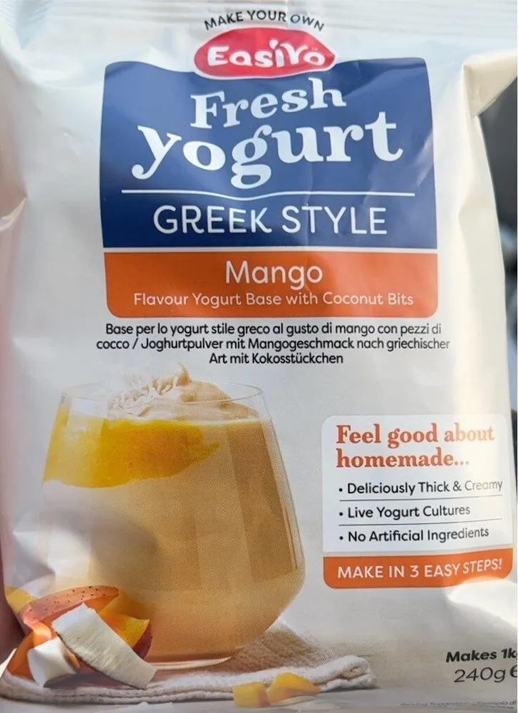 Easiyo greek style mango