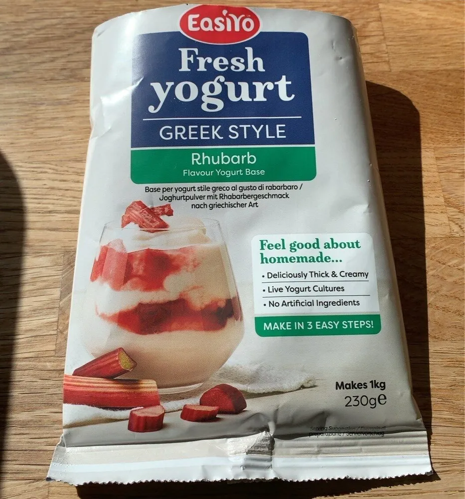 Greek Rhubarb yogurt
