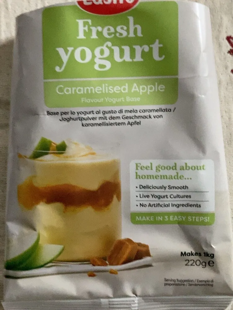 Fresh yogurt Caramelised Apple