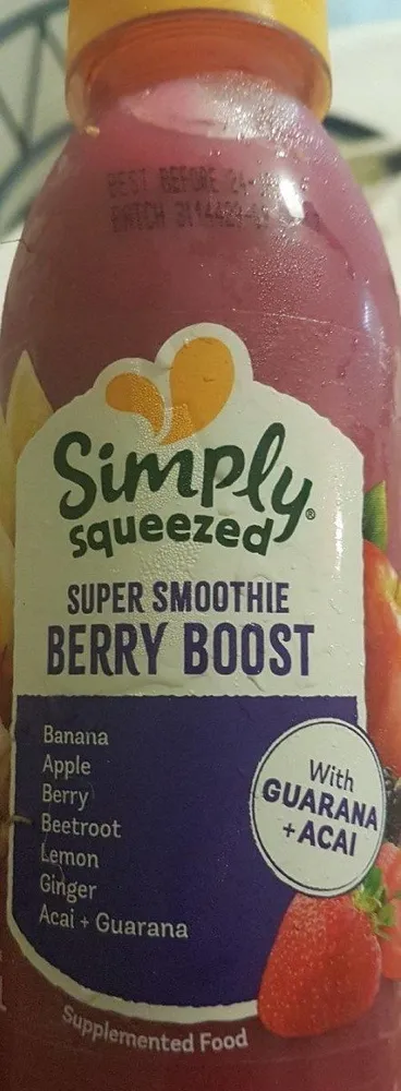 Super smoothy berry boost