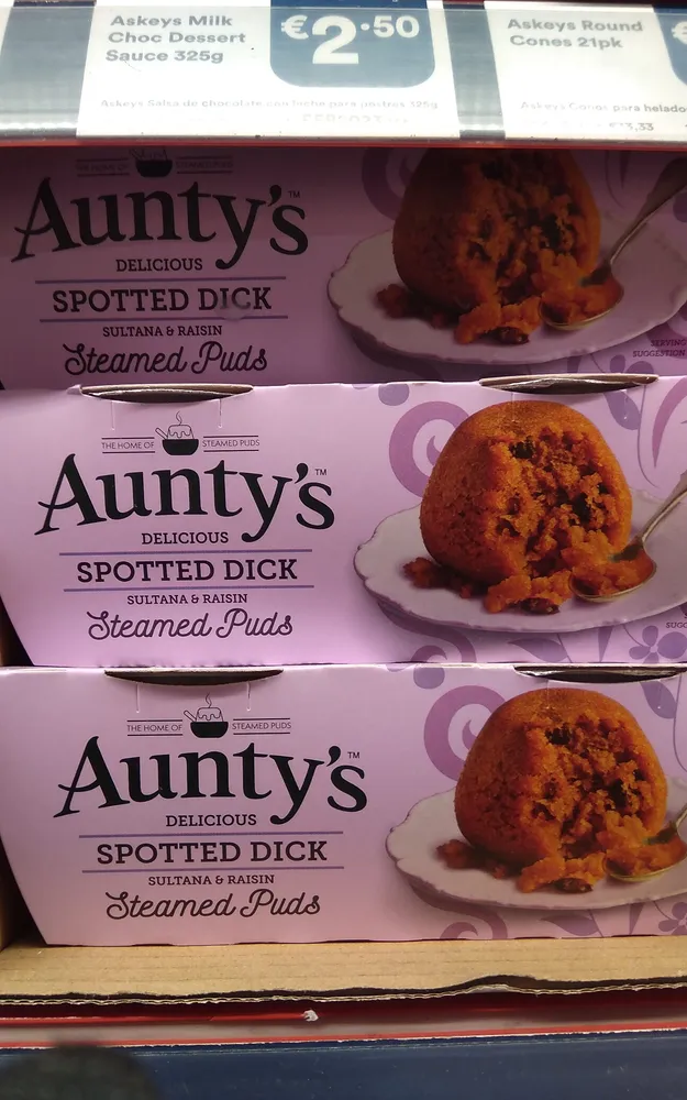 Auntys Spotted Dick Puddings 2x95g