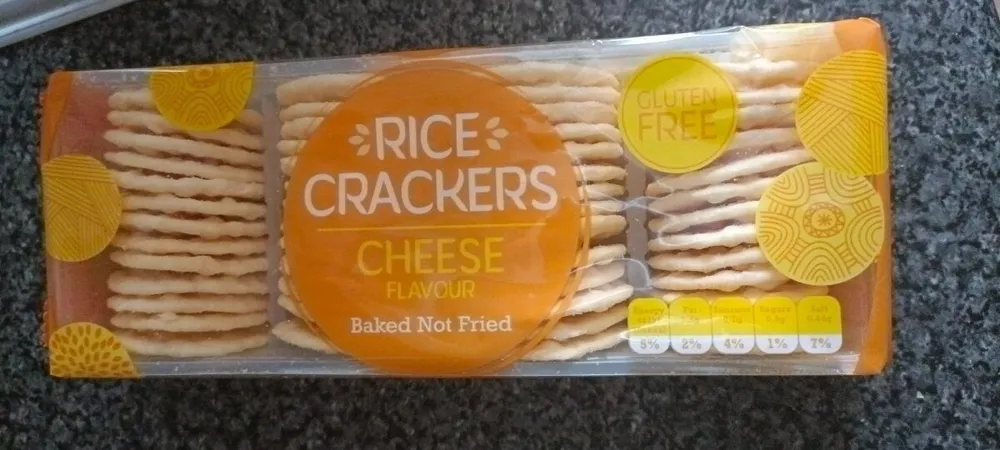 Rice crackers cheese gluten free