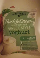 Thick & Creamy unsweetened greek style yoghurt