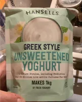 Greek style Unsweetened yoghurt