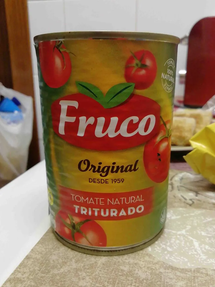 Tomate natural triturado