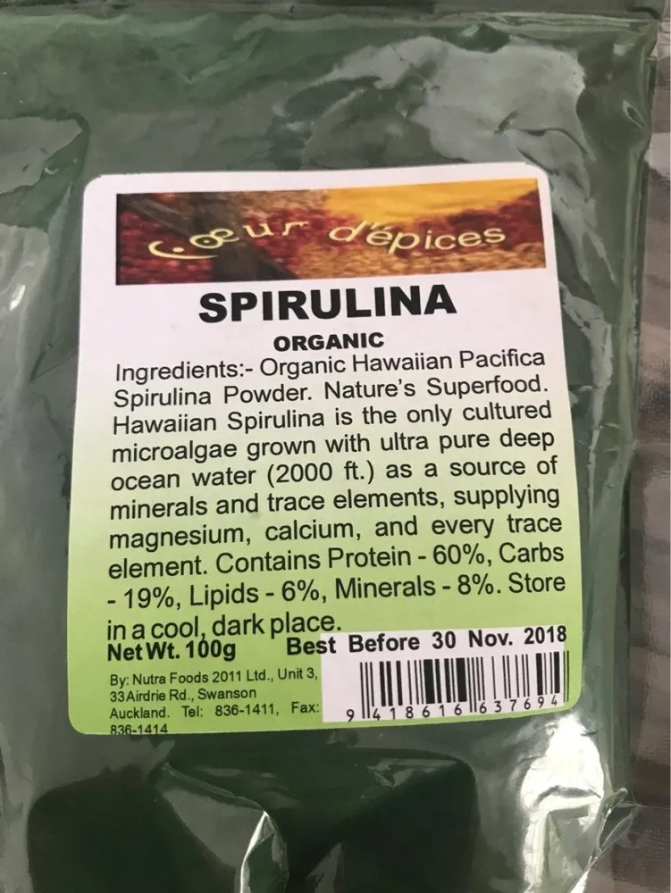 Spirulina organic