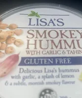 Smokey hummus with garlic and tahini gluten free