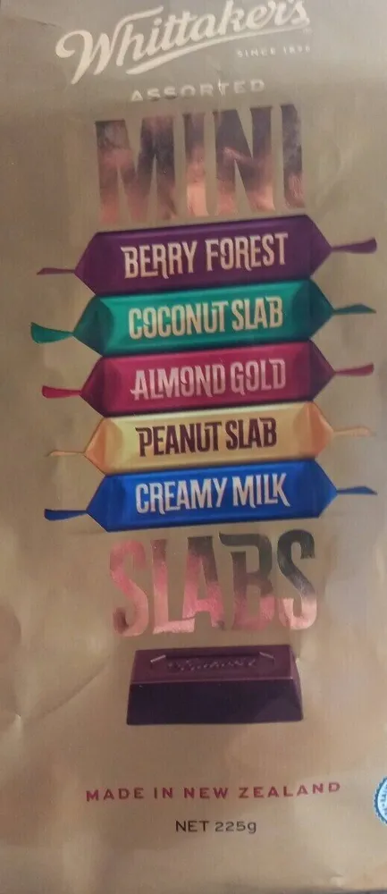 Whittakers mini assorted slabs