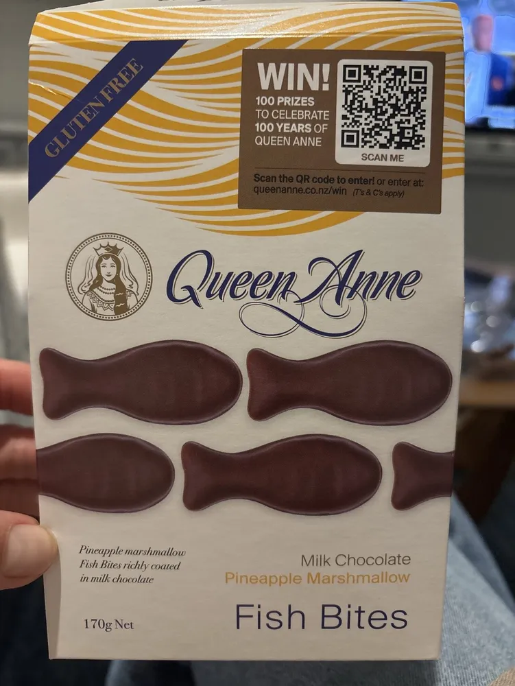 Milk Chocolate Pineapple Marshmallow Fish Bites