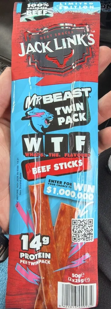 Mr Beast WTF Beef Sticks