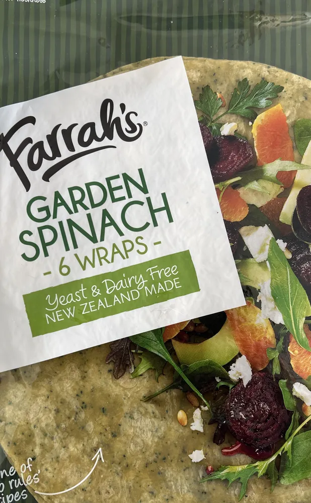 Garden Spinach Wraps