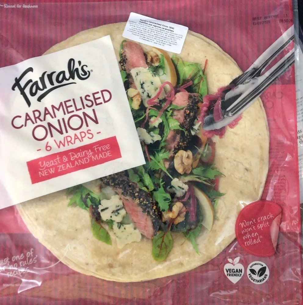 CARAMELISED ONION WRAPS