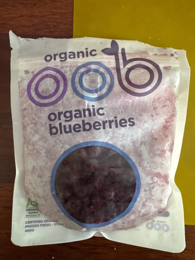 Organic blueberries