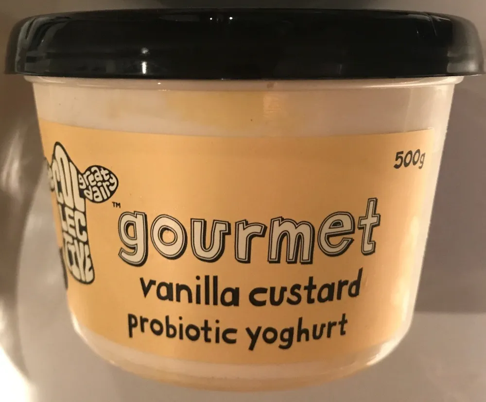 Vanilla custard probiotic yoghurt