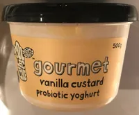 Vanilla custard probiotic yoghurt