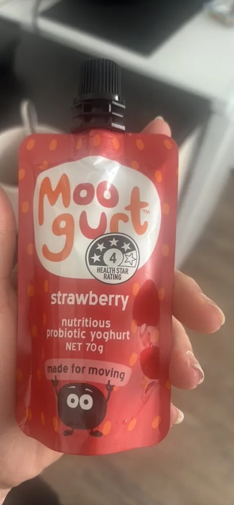 strawberry nutritious probiotic yoghurt
