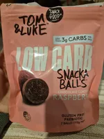 LOW CARB SNACK BALLS CHOCOLATE COATED RASPBERRY