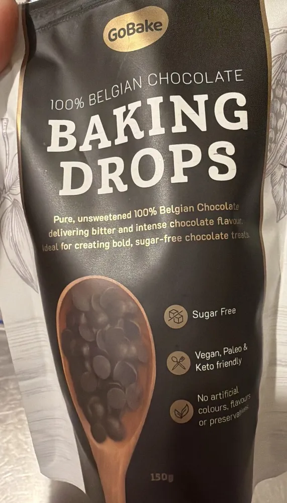 100% Belgian Chocolate Baking Drops