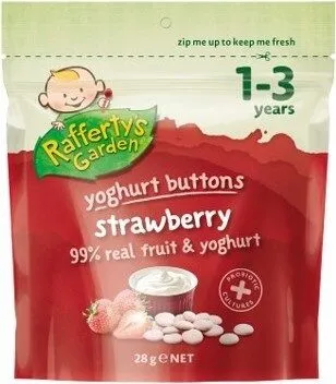 Rafferty's Strawberry Yogurt Button Snacks 28GM