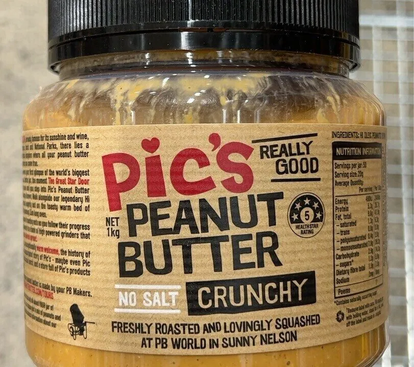 Pic's Really Good Peanut Butter Crunchy No Salt