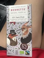 Organic Fairtrade Chocolate 82% Super Dark