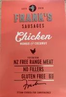 Sausages Chicken mango & coconut