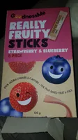 REALLY FRUITY STICKS STRAWBERRY & BLUEBERRY