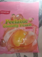 Peelable peach gummies