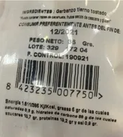 Garbanzo tierno tostado