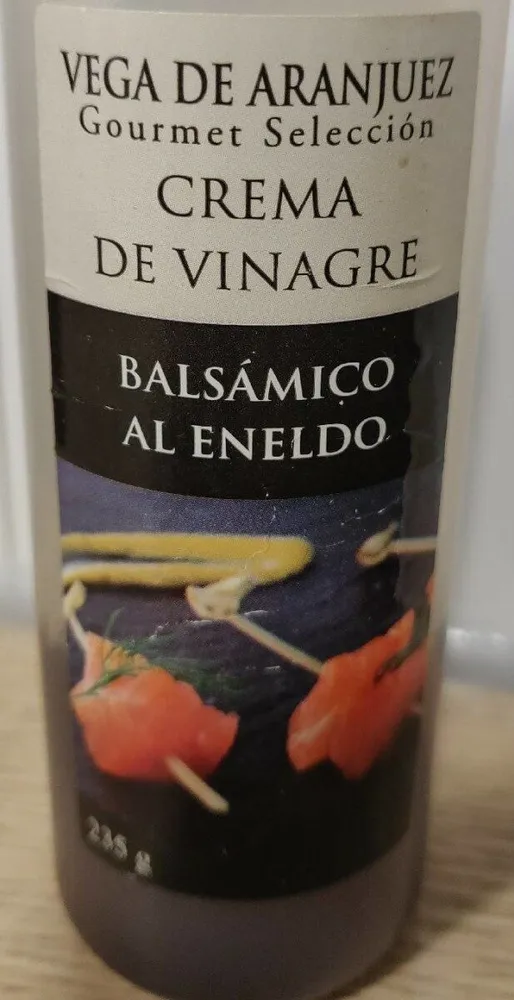Crema de vinagre balsámico al eneldo