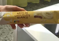 Aros de chocolate blanco
