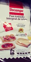 Pan tostado integral de trigo