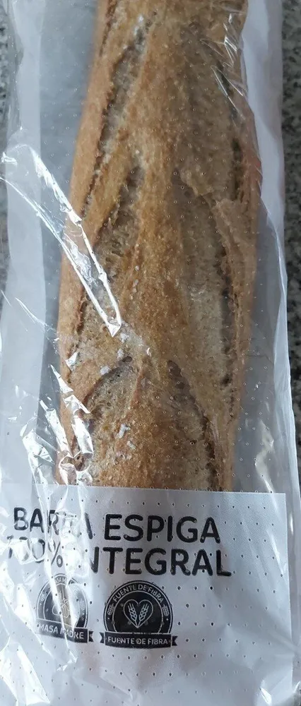 Pan barra espiga integral